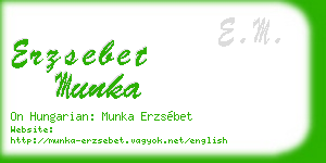 erzsebet munka business card