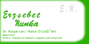 erzsebet munka business card